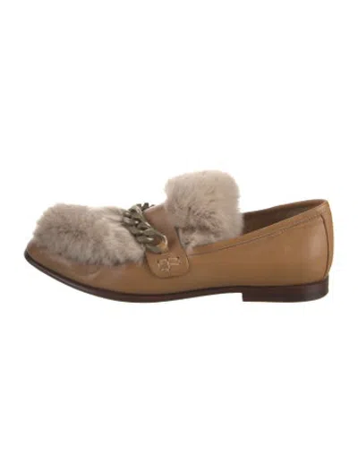 Pre-owned Boyy Leather Loafers In Brown