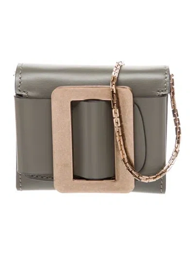 Pre-owned Boyy Leather Minaudière In Gray