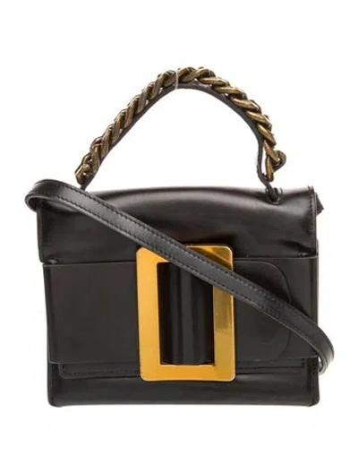 Pre-owned Boyy Leather Shoulder Bag In Black