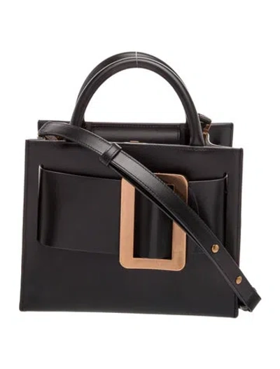 Pre-owned Boyy Leather Top Handle Bag In Black