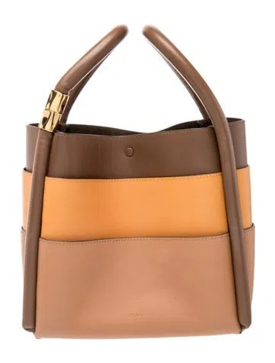 Pre-owned Boyy Leather Top Handle Bag In Brown