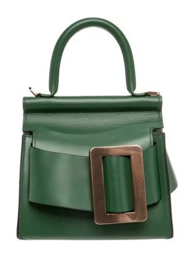 Pre-owned Boyy Leather Top Handle Bag In Green
