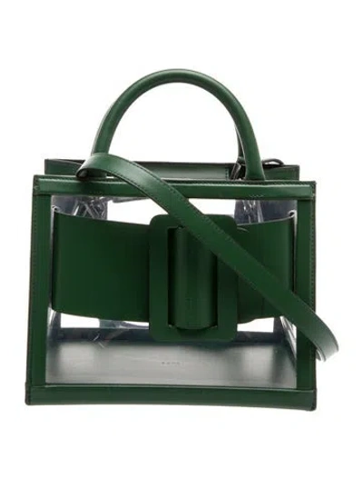 Pre-owned Boyy Leather Top Handle Bag In Green