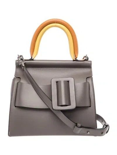 Pre-owned Boyy Leather Top Handle Bag In Grey