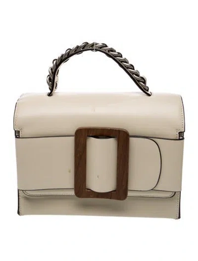 Pre-owned Boyy Leather Top Handle Bag In Neutral