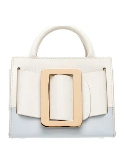Pre-owned Boyy Leather Top Handle Bag In Neutral