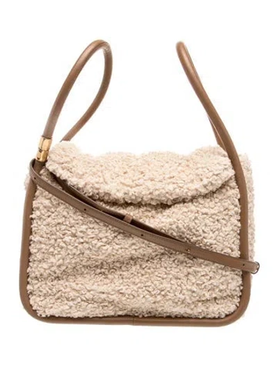 Pre-owned Boyy Leather Top Handle Bag In Neutral