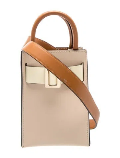 Pre-owned Boyy Leather Top Handle Bag In Neutrals