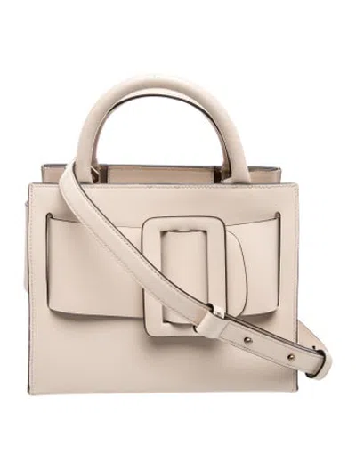 Pre-owned Boyy Leather Top Handle Bag In Neutrals