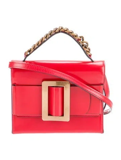 Pre-owned Boyy Leather Top Handle Bag In Red