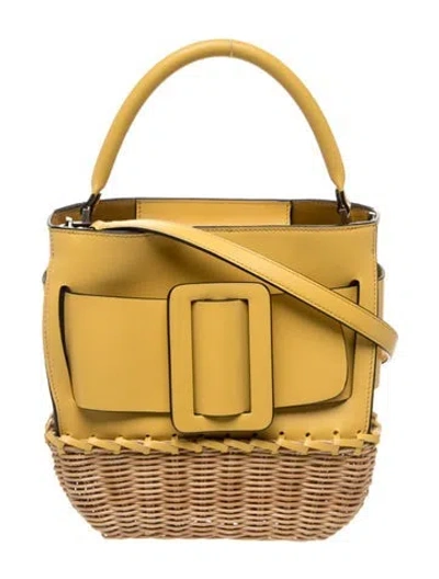 Pre-owned Boyy Leather Top Handle Bag In Yellow
