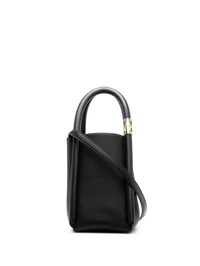 Boyy Lotus 20 Leather Shopping Bag In Black