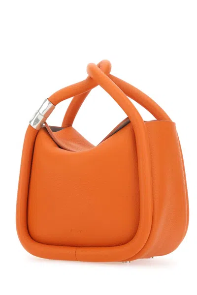 Boyy Orange Leather Wonton 20 Handbag In Puffinsbill