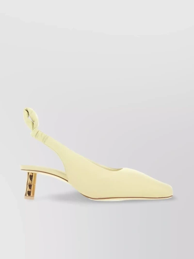 BOYY POINTED TOE PUMPS WITH KITTEN HEEL AND METALLIC DETAIL