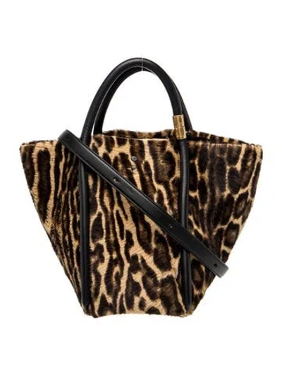 Pre-owned Boyy Ponyhair Top Handle Bag In Brown