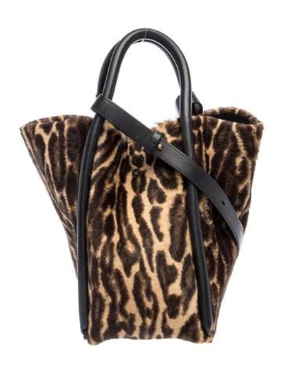 Pre-owned Boyy Ponyhair Top Handle Bag In Brown