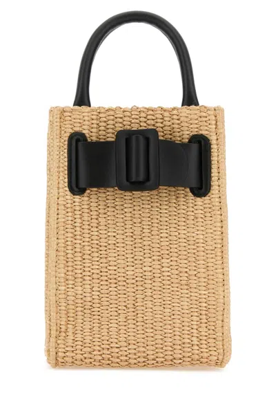 Boyy Raffia Bobby Tourist Epsom Handbag