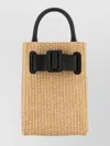 Boyy Raffia Tourist Epsom Shoulder Bag