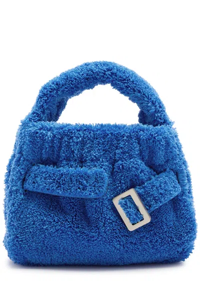 Boyy Scrunchy 2 Terry Top Handle Bag In Blue