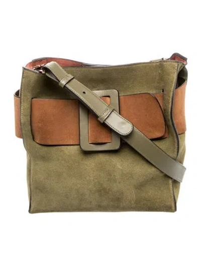Pre-owned Boyy Suede Shoulder Bag In Green