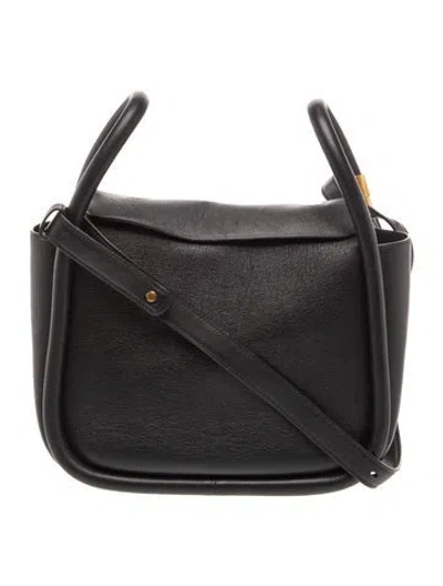 Pre-owned Boyy Vegan Leather Crossbody Bag In Black