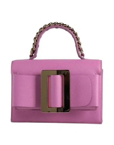 Boyy Woman Handbag Magenta Size - Leather In Purple