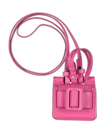 Boyy Woman Key Ring Fuchsia Size - Soft Leather In Pink
