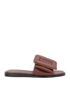 Boyy Woman Sandals Brown Size 8 Leather