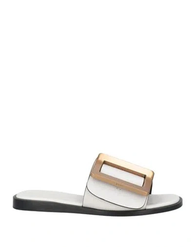 Boyy Woman Sandals White Size 8 Leather