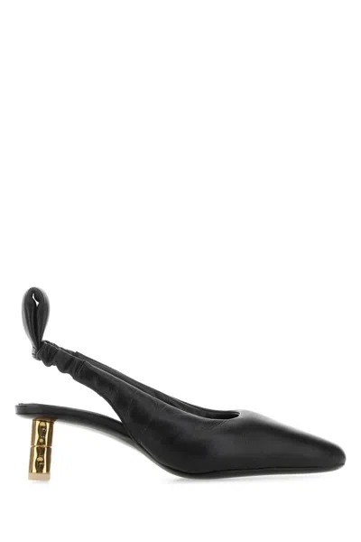 BOYY BOYY WOMEN BLACK NAPPA LEATHER PUFFY PUMPS