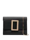 Boyy Women's Buckle Travel Case Epsom Leather Handbag In Black