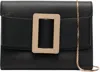 Boyy Buckle Travel Case Leather Crossbody Bag In Black