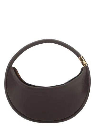 BOYY WOMEN'S GRAPE LEATHER DISC 30 HANDBAG