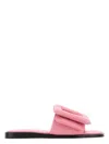 Boyy Pink Leather Puffy Slippers In Pink