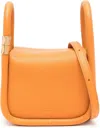 Boyy Wonton 20 Pebble Leather Handbag In Orange