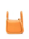Boyy Wonton 20 Pebble Leather Handbag In Orange