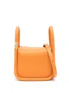 Boyy Wonton 20 Pebble Leather Handbag In Orange