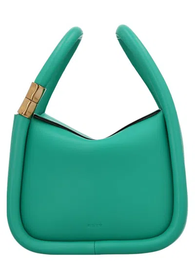 Boyy Emerald Green Leather Wonton 25 Handbag