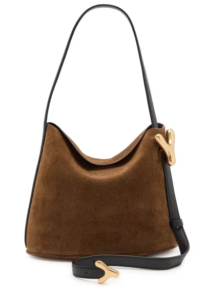 Boyy Yy Sac Suede Shoulder Bag In Taupe