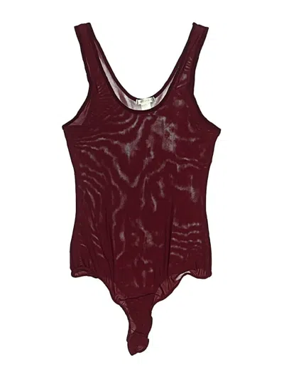 Pre-owned Bozzolo Bodysuit In Burgundy