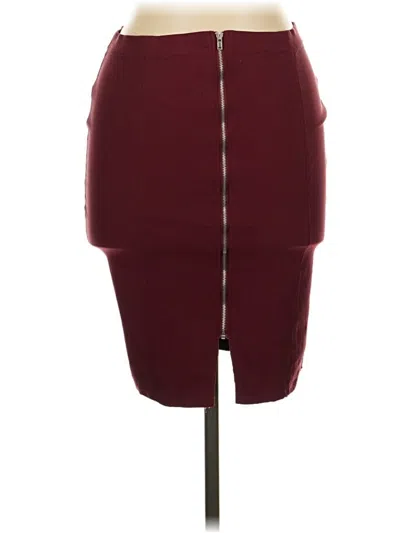 Pre-owned Bozzolo Casual Skirt In Burgundy