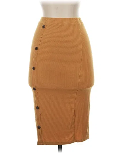Pre-owned Bozzolo Casual Skirt In Tan