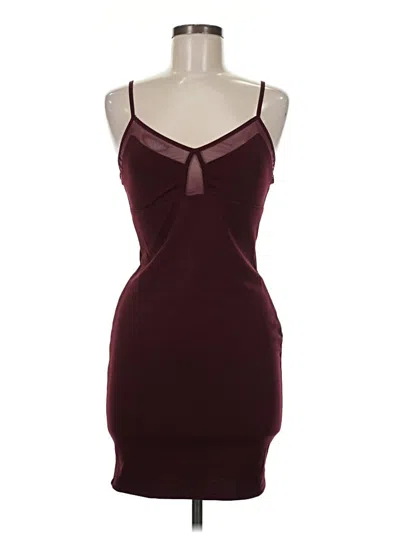 Pre-owned Bozzolo Cocktail Dress In Burgundy