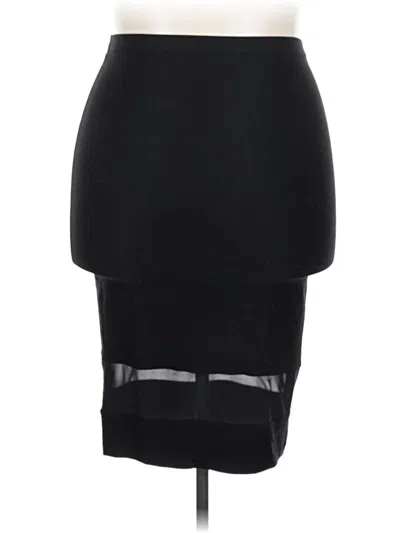 Pre-owned Bozzolo Formal Skirt In Black