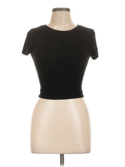 Pre-owned Bozzolo Short Sleeve Top Black Boatneck Tops