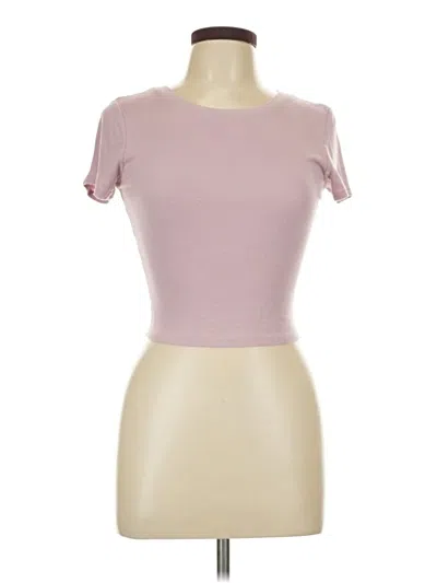 Pre-owned Bozzolo Short Sleeve Top Pink Sweetheart Neckline Tops