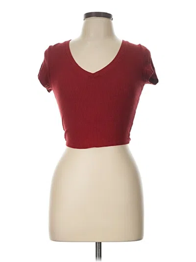 Pre-owned Bozzolo Short Sleeve T-shirt In Burgundy