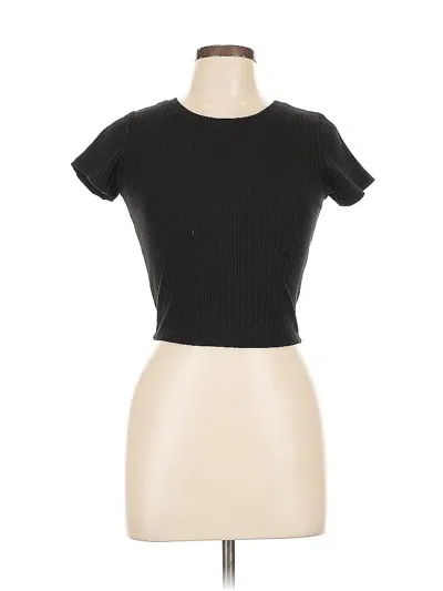 Pre-owned Bozzolo Short Sleeve Turtleneck In Black