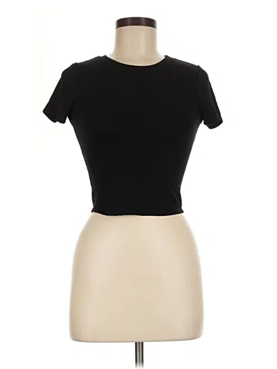 Pre-owned Bozzolo Short Sleeve Turtleneck In Black