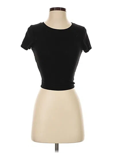Pre-owned Bozzolo Short Sleeve Turtleneck In Black